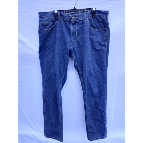 Perry Ellis Men's Size 40x32 Blue Denim Jeans Dark Wash Straight Leg - Picture 3 of 11